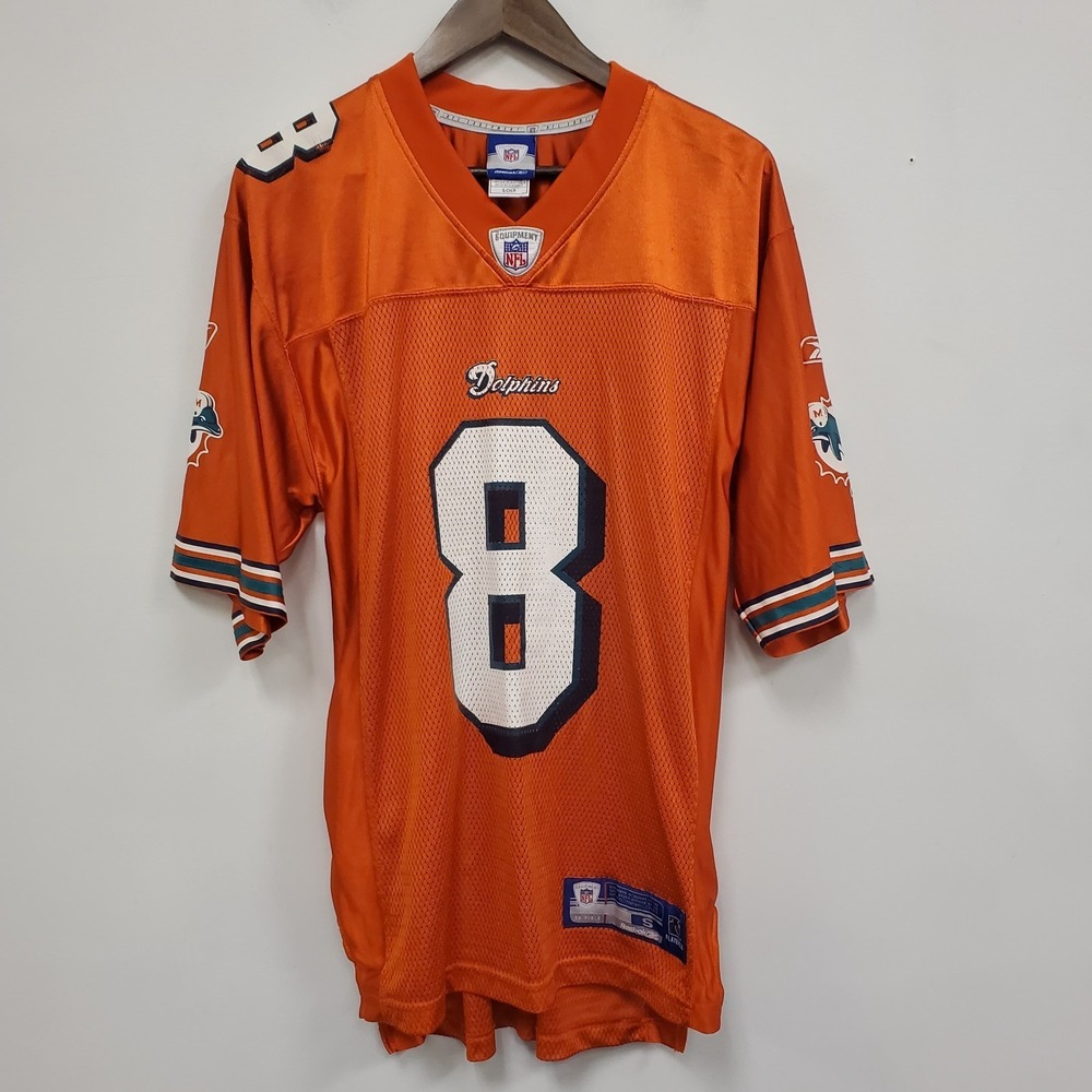 NFL Reebok‎ Mens Culpepper Miami Dolphins Football Jersey Size S Orange 8 QB